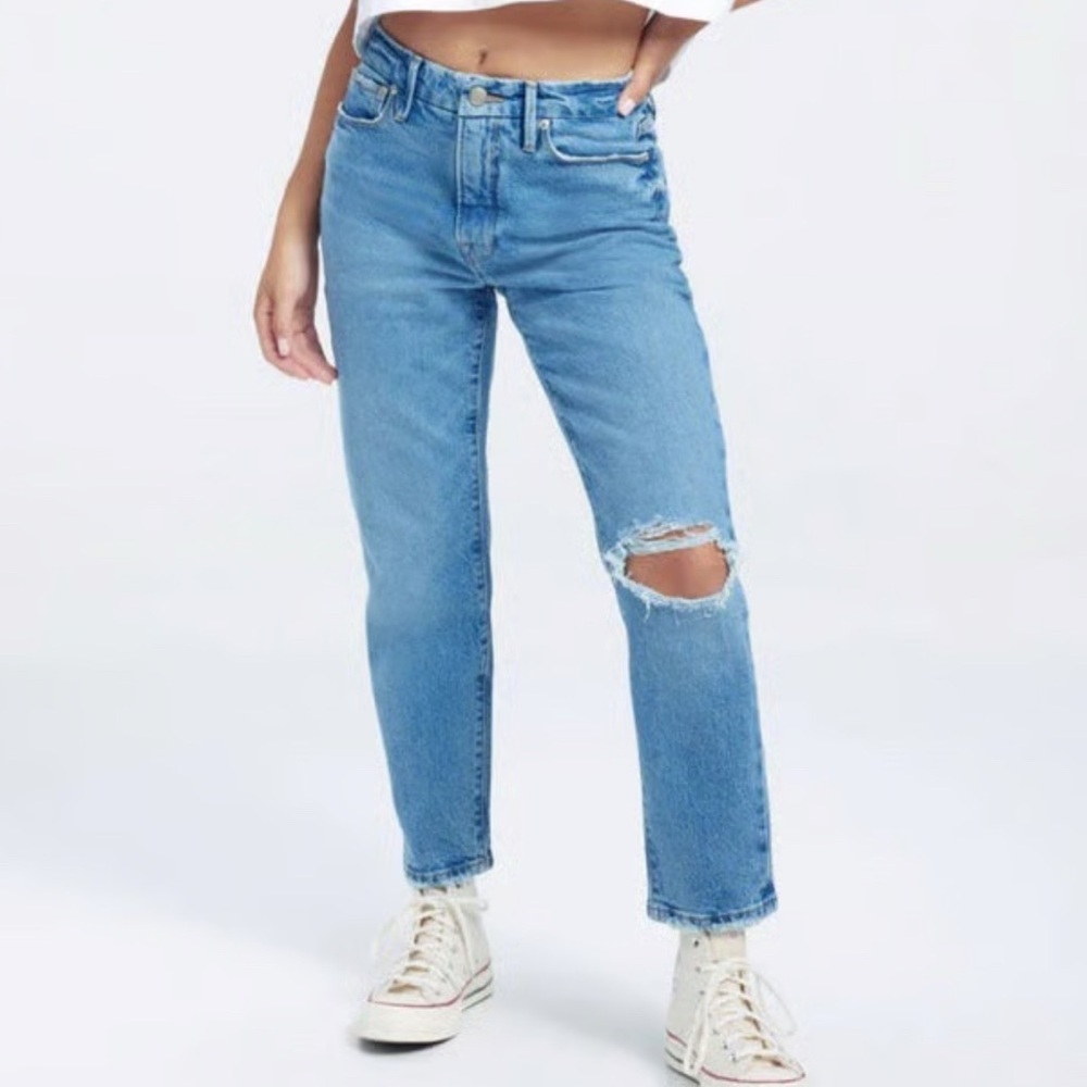 Good American Good Girlfriend Petite Jeans